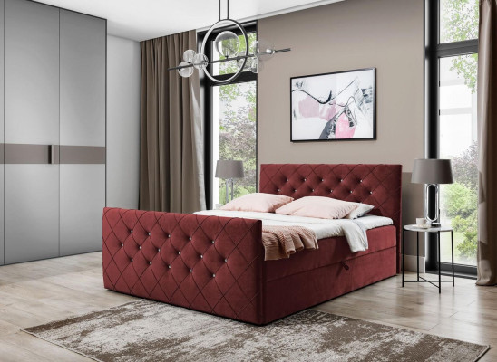 Chesterfield boxspringbed slaapkamer design dubbel hotelbed bedlade nieuw
